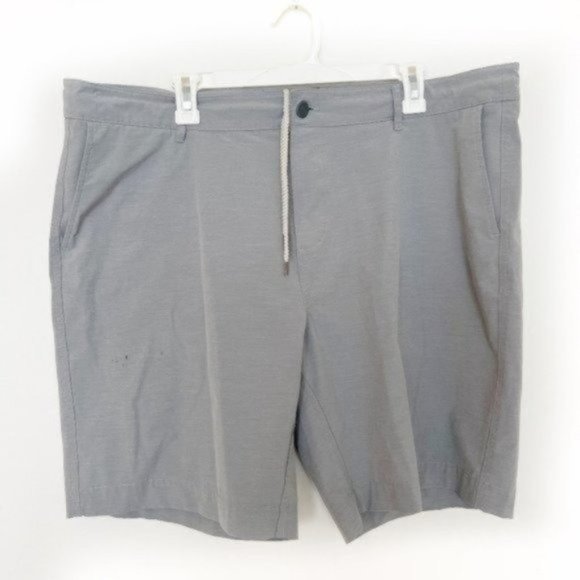 Faherty Belt Loop Grey All Day Shorts Size 40 - Picture 2 of 8